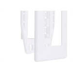 Placa Steck Linha Stella Branca 4X2 - 3 Modulos Horizontais Com Suporte 69570