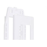Placa Steck Linha Stella Branca 4X2 - 3 Modulos Horizontais Com Suporte 69570