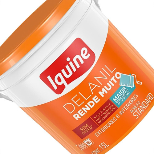 Tinta Acrilica Standard Iquine Rende Muito 15L Gelo