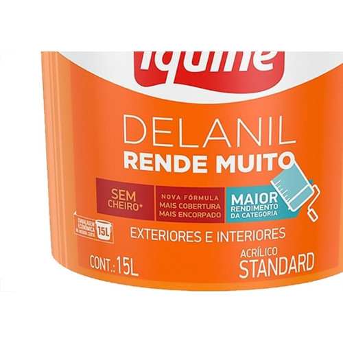 Tinta Acrilica Standard Iquine Rende Muito 15L Gelo