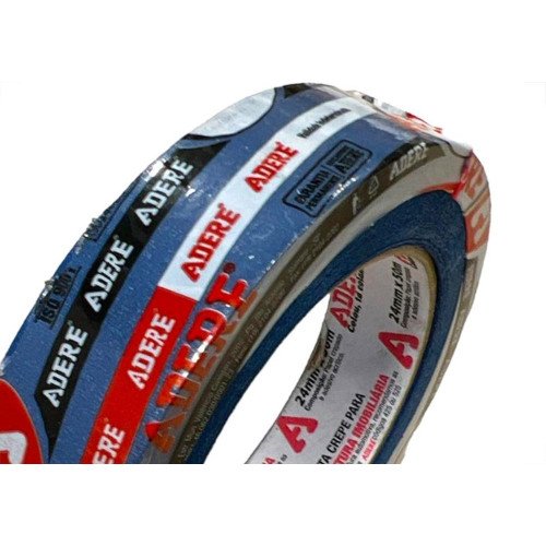 Fita Crepe Adere Para Pintura Imobiliaria Azul 24Mm X 50M - 527
