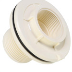 Adaptador Roscavel Branco Com Flange Krona 25Mm X 3/4'' - Kit C/10 Pecas