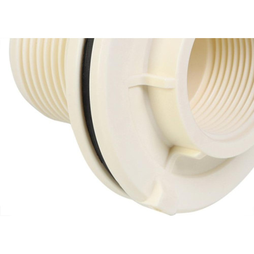 Adaptador Roscavel Branco Com Flange Krona 25Mm X 3/4'' - Kit C/10 Pecas