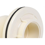 Adaptador Roscavel Branco Com Flange Krona 25Mm X 3/4'' - Kit C/10 Pecas