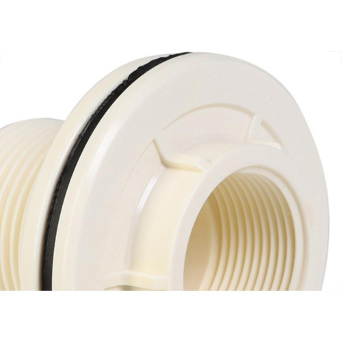 Adaptador Roscavel Branco Com Flange Krona 25Mm X 3/4'' - Kit C/10 Pecas