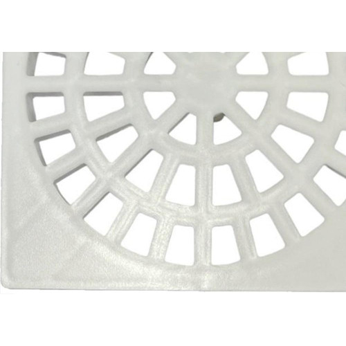 Grelha Plastica Quadrada Branca Krona 15X15Cm - Nr52