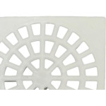 Grelha Plastica Quadrada Branca Krona 15X15Cm - Nr52