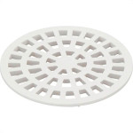 Grelha Plastica Redonda Branca Krona 15X15Cm - Nr56