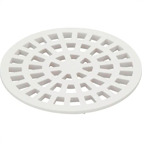 Grelha Plastica Redonda Branca Krona 15X15Cm - Nr56