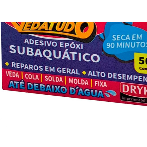 Massa Epoxi Dryko Veda Tudo 50G