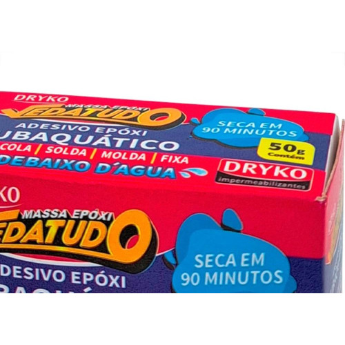 Massa Epoxi Dryko Veda Tudo 50G