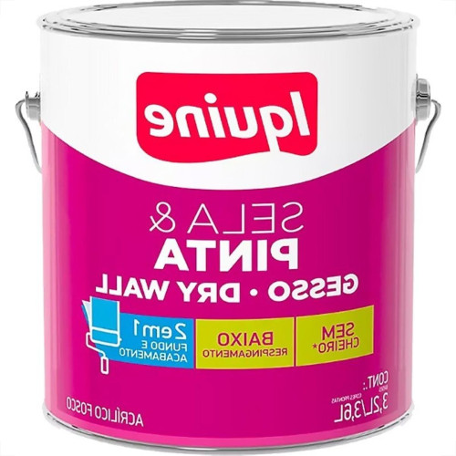 Tinta Acrilica Iquine Sela E Pinta Para Gesso E Drywall Branco Neve 3,6L