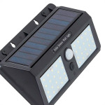 Luminaria De Led Gaya Solar Dupla Com Sensor De Presenca Zyon Ip65 - 6500K - 8W - 300Lm - 9664