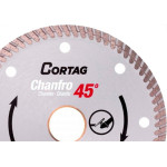 Disco Diamantado Cortag Turbo Chanfro 45º - 115Mm X 22,2Mm - 61907