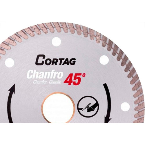 Disco Diamantado Cortag Turbo Chanfro 45º - 115Mm X 22,2Mm - 61907