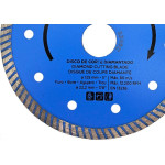 Disco Diamantado Cortag Turbo 125Mm X 22,2Mm - 5'' - 62137