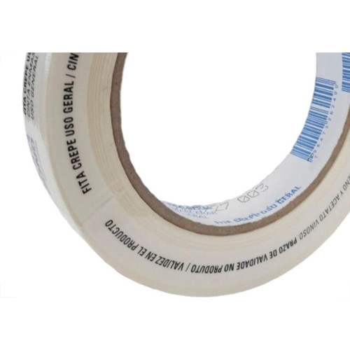 Fita Crepe Tekbond 18Mm X 50M - Kit C/5 Pecas