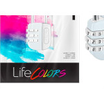 Cadeado Para Mala Stam Life Colors Com Segredo 25Mm Branco