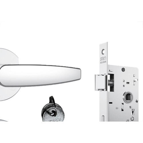 Fechadura Stam Externa Inox Alavanca - 803/33 Roseta