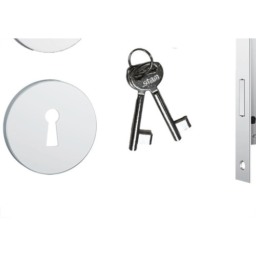 Fechadura Stam Interna Inox Alavanca - 813/33 Roseta