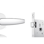 Fechadura Stam Banheiro Inox Alavanca - 823/33 Roseta