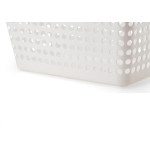 Cesto Organizador Retangular Flexivel Arthi Branco 22L - 1577