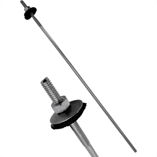 Haste Para Telha Toralf 1/4'' X 500Mm Com Kit Vedacao Pacote Com 25 Pecas