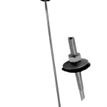 Haste Para Telha Toralf 1/4'' X 500Mm Com Kit Vedacao Pacote Com 25 Pecas