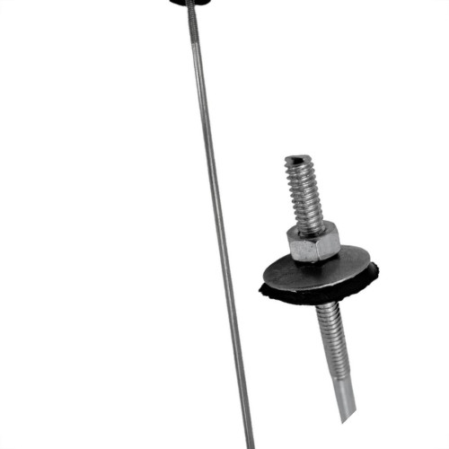 Haste Para Telha Toralf 1/4'' X 500Mm Com Kit Vedacao Pacote Com 25 Pecas
