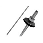 Haste Para Telha Toralf 1/4'' X 500Mm Com Kit Vedacao Pacote Com 25 Pecas