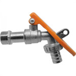 Torneira Esfera Jardim Com Porta Cadeado Ajax 1/2'' X 3/4''