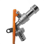 Torneira Esfera Jardim Com Porta Cadeado Ajax 1/2'' X 3/4''