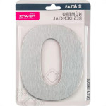 Numero Residencial Atlas Escovado 6Cm Nº 0