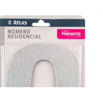 Numero Residencial Atlas Escovado 6Cm Nº 0