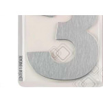 Numero Residencial Atlas Escovado 6Cm Nº 3