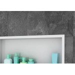 Nicho De Parede Para Banheiro Estrela Embutir 30Cm X 60Cm Branco
