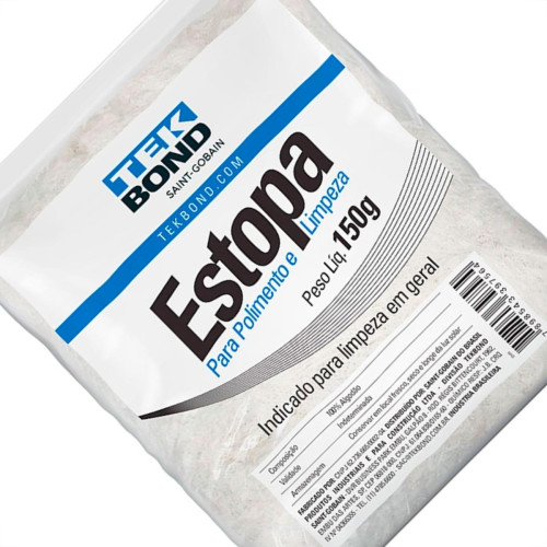 Estopa Crua Para Polimento E Limpeza Tekbond 150G