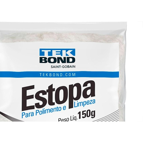 Estopa Crua Para Polimento E Limpeza Tekbond 150G