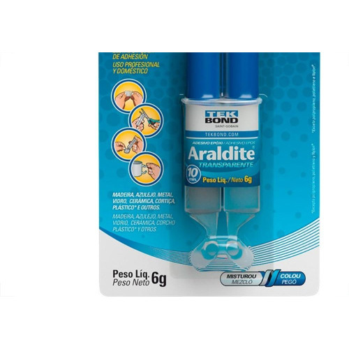 Araldite Tekbond Epoxi Seringa Transparente (10 Minutos) 6G