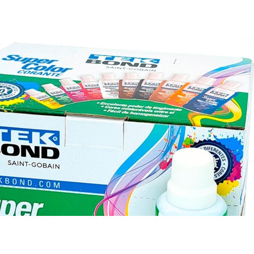 Corante Para Tinta Tekbond Verde (50Ml) - Kit C/12 Pecas
