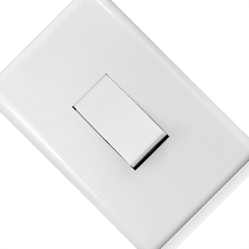 Conjunto Steck Linha Stella Com Placa 1 Simples 10A. Vertical - 869110