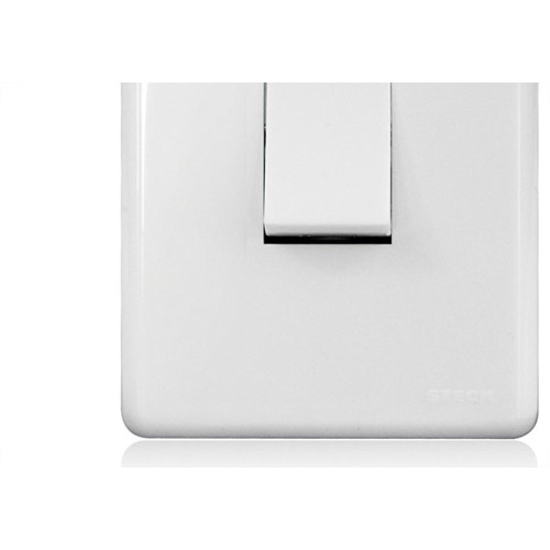 Conjunto Steck Linha Stella Com Placa 1 Simples 10A. Vertical - 869110