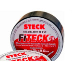 Fita Isolante Steck Fiteck 10M Preta - Kit C/10 Pecas