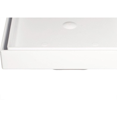Ralo Invisivel Quadrado Estrela 10X10Cm Branco