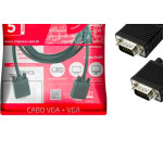 Cabo Audio/Video Pix Vga 5M Preto - 018-9555