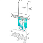 Porta Shampoo Duplo Para Box Double Fix Arthi Cromado - 1502