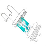 Porta Shampoo Duplo Para Box Double Fix Arthi Cromado - 1502