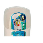 Porta Escovas E Pasta De Dente Com Tampa Movel Arthi Branco - 1535