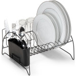 Escorredor Fan Com Porta Copos E Talheres Arthi Preto - 2490
