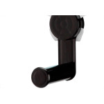 Porta Rolo De Papel Higienico Plastico Com Fixacao Adesiva Arthi Preto - 3431